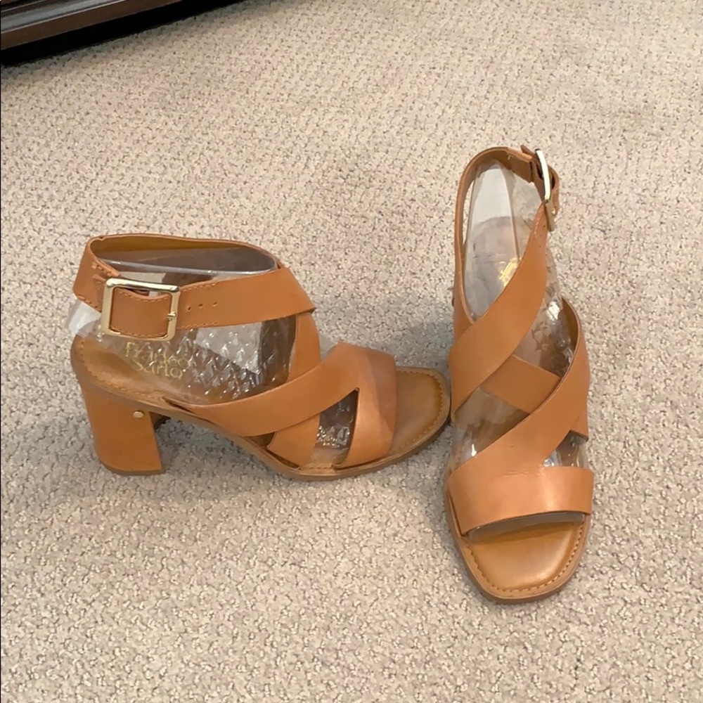 Franco Sarto Chunky Heel Sandals Size 9.5
